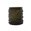 vase cylindre verre texture bulles en relief vert house doctor foam