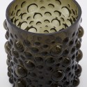 vase cylindre verre texture bulles en relief vert house doctor foam