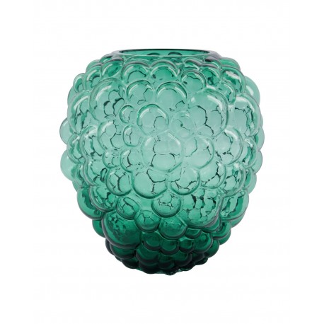 house doctor vase verre bulles mousse vert emeraude foam