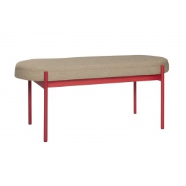 Banc design métal tissu Hübsch Klint