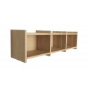 etagere murale bois clair 3 niches scandinave contemporaine hubsch