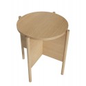 table d appoint ronde bois clair scandinave hubsch heritage
