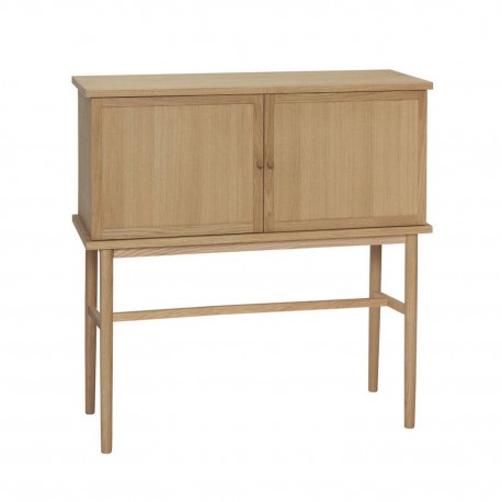 meuble table console rangement bois clair scandinave hubsch dash