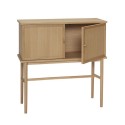 meuble table console rangement bois clair scandinave hubsch dash