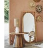 madam stoltz grand miroir a poser contre mur decoratif cade rotin bois
