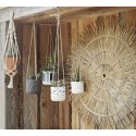 madam stoltz porte plante macrame cache pot suspendu terre cuite