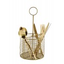panier metal dore range couverts compartiments madam stoltz