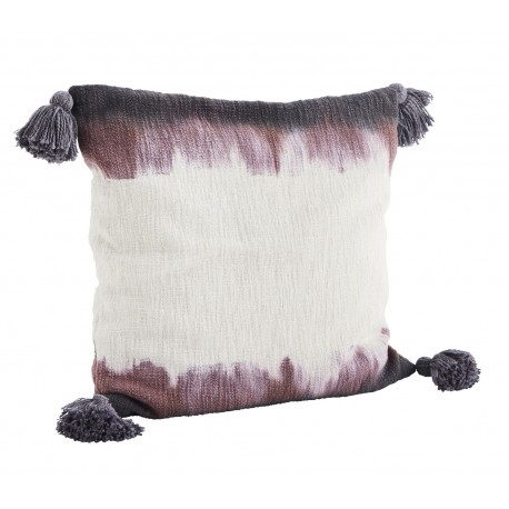 housse de coussin coton 50 x 50 tie and dye rose violet madam stoltz