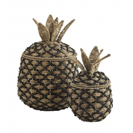 panier forme ananas herbier jonc de mer tresse madam stoltz