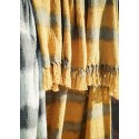 madam stoltz plaid tie and dye jaune moutarde vert
