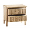 Commode 2 tiroirs bambou Madam Stoltz