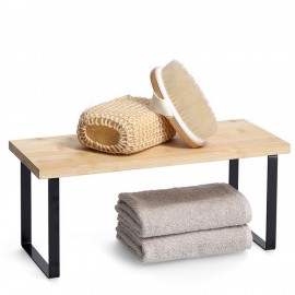 petite etagere rangement plan de travail cuisine bois zeller