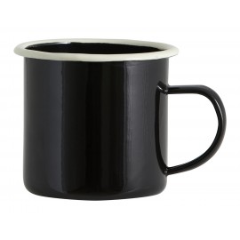 mug emaille metal noir nordal ginger