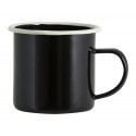 mug emaille metal noir nordal ginger