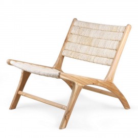 Loungesessel aus Abaca-Holz HKliving