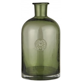 iblaursen vase flacon apothicaire verre souffle vert