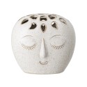 Vase visage pique fleurs grès Bloomingville Elissa