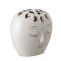 Vase visage pique fleurs grès Bloomingville Elissa