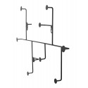 bloomingvillepateremurale design porte bijoux foulardsmetal noir fiddi