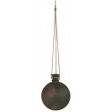 vasesuspendu terre cuite argile rond vintage corde jute iblaursen