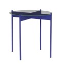 hubschtablebassebleuedesignrondemetalplateauverre