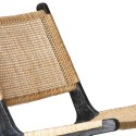 hkliving fauteuilloungetecknoircannagenaturelwebbing