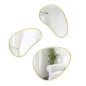 Miroir mural organique Umbra Hubba Pebble set 3