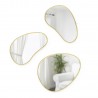 Miroir mural organique Umbra Hubba set 3