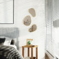 Miroir mural organique Umbra Hubba Pebble set 3