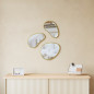 Miroir mural organique Umbra Hubba Pebble set 3