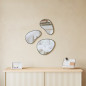Miroir mural organique Umbra Hubba Pebble set 3
