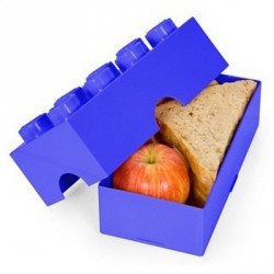 Lustige Snackbox Lego Brotdose blau