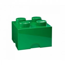 Boîte lego 4 plots M vert