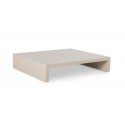 hkliving table tres basse bois rectangulaire beige bout de canape