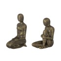 statuettes serre livre metal dore patine bloomingville roselie