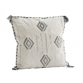 Housse de coussin coton brodé Madam Stoltz