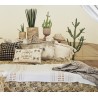 housse coussin carre coton a carreaux noir marron beige madamstoltz
