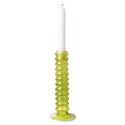 hkliving bougeoir tube verre vert citron