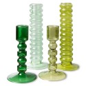 Bougeoir tube verre HK Living