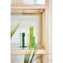 bougeoir sur pied en verre vert hkliving