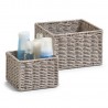panier carre rangagement salledebains gris fibre de papier