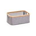 Panier rangement tissu bambou Zeller