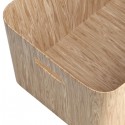 panier rangement en carton aspect bois zeller