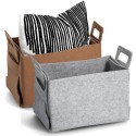 grand panier feutre gris design zeller