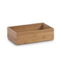 Boîte de rangement rectangulaire en bois bambou Zeller 23 x 15 x 7 cm