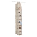 etagere rangement tissu suspendu placard dressing 10 cases zeller