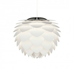 Lampe suspension design blanche silvia L vita