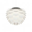 Lampe suspension design blanche silvia L vita