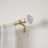 tringlearideauxextensible dore laiton embout blanc origami umbra pleat