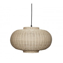 Hübsch Ellipse Designer-Pendelleuchte aus Rattan